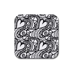 Seamless Tile Background Abstract Rubber Coaster (square)  by Celenk