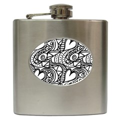 Seamless Tile Background Abstract Hip Flask (6 Oz) by Celenk