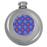 Seamless Tile Repeat Pattern Round Hip Flask (5 oz) Front