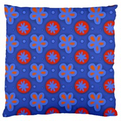 Seamless Tile Repeat Pattern Large Flano Cushion Case (one Side) by Celenk