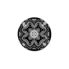 Mandala Calming Coloring Page Golf Ball Marker by Celenk