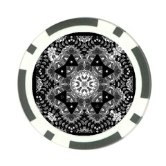 Mandala Calming Coloring Page Poker Chip Card Guard by Celenk