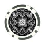 Mandala Calming Coloring Page Poker Chip Card Guard Front