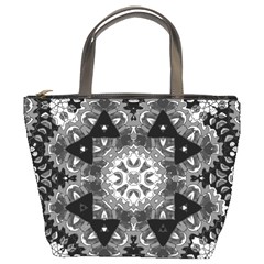 Mandala Calming Coloring Page Bucket Bags by Celenk