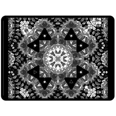 Mandala Calming Coloring Page Fleece Blanket (large)  by Celenk