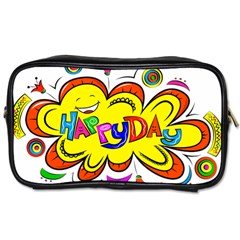 Happy Happiness Child Smile Joy Toiletries Bags by Celenk