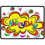 Happy Happiness Child Smile Joy Fleece Blanket (Large)  80 x60  Blanket Front