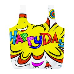 Happy Happiness Child Smile Joy Full Print Recycle Bags (l)  by Celenk