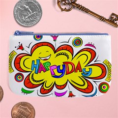 Happy Happiness Child Smile Joy Large Coin Purse by Celenk