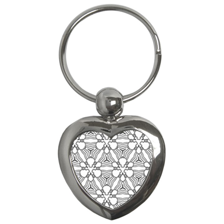 Pattern Design Pretty Cool Art Key Chains (Heart) 