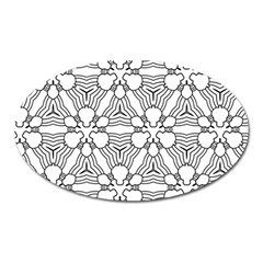 Pattern Design Pretty Cool Art Oval Magnet by Celenk