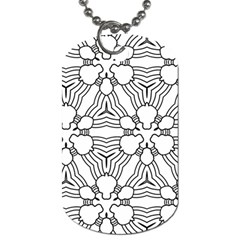 Pattern Design Pretty Cool Art Dog Tag (one Side) by Celenk