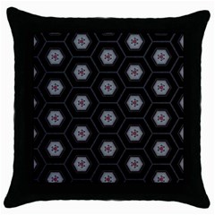 Mandala Calming Coloring Page Throw Pillow Case (black) by Celenk