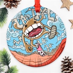 Illustration Characters Comics Draw Ornament (round) by Celenk