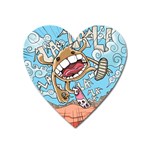 Illustration Characters Comics Draw Heart Magnet Front