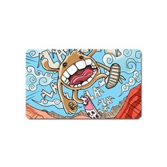 Illustration Characters Comics Draw Magnet (name Card) by Celenk