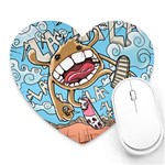 Illustration Characters Comics Draw Heart Mousepads Front