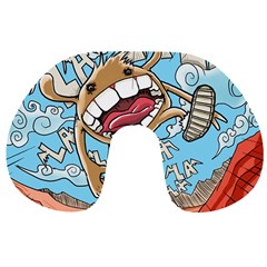 Illustration Characters Comics Draw Travel Neck Pillows by Celenk