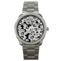 Mandala Calming Coloring Page Sport Metal Watch by Celenk