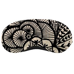 Background Abstract Beige Black Sleeping Masks by Celenk