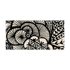 Background Abstract Beige Black Yoga Headband by Celenk