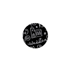 Wedding Chalkboard Icons Set 1  Mini Buttons