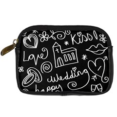 Wedding Chalkboard Icons Set Digital Camera Cases