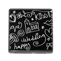 Wedding Chalkboard Icons Set Memory Card Reader (Square)