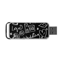 Wedding Chalkboard Icons Set Portable USB Flash (One Side)