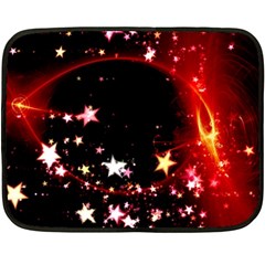 Circle Lines Wave Star Abstract Fleece Blanket (Mini)