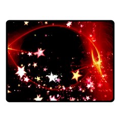 Circle Lines Wave Star Abstract Fleece Blanket (Small)