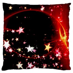 Circle Lines Wave Star Abstract Large Cushion Case (One Side)