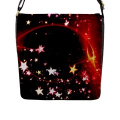 Circle Lines Wave Star Abstract Flap Messenger Bag (l)  by Celenk