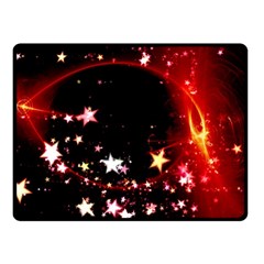 Circle Lines Wave Star Abstract Double Sided Fleece Blanket (Small) 