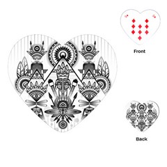 Ancient Parade Ancient Civilization Playing Cards (heart)  by Celenk