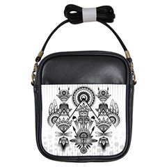 Ancient Parade Ancient Civilization Girls Sling Bags by Celenk