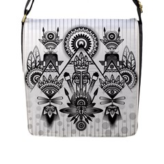 Ancient Parade Ancient Civilization Flap Messenger Bag (l)  by Celenk