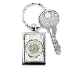 Flower Abstract Floral Key Chains (rectangle)  by Celenk