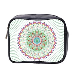 Flower Abstract Floral Mini Toiletries Bag 2-side by Celenk