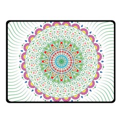 Flower Abstract Floral Fleece Blanket (small) by Celenk