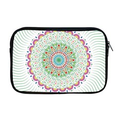 Flower Abstract Floral Apple Macbook Pro 17  Zipper Case by Celenk