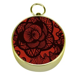 Background Abstract Red Black Gold Compasses by Celenk