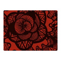 Background Abstract Red Black Double Sided Flano Blanket (mini)  by Celenk