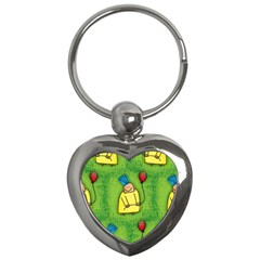 Seamless Repeating Tiling Tileable Key Chains (heart)  by Celenk