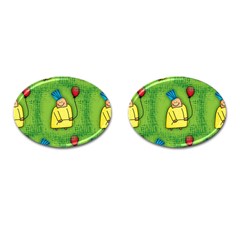 Seamless Repeating Tiling Tileable Cufflinks (oval) by Celenk