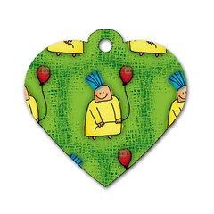 Seamless Repeating Tiling Tileable Dog Tag Heart (two Sides) by Celenk