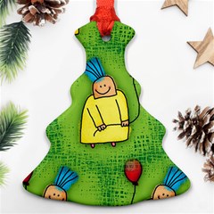 Seamless Repeating Tiling Tileable Christmas Tree Ornament (two Sides) by Celenk