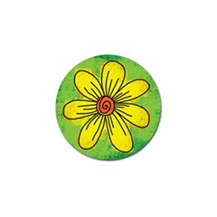 Flower Cartoon Painting Painted Golf Ball Marker (10 Pack) by Celenk