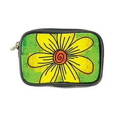 Flower Cartoon Painting Painted Coin Purse by Celenk