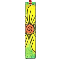 Flower Cartoon Painting Painted Large Book Marks by Celenk